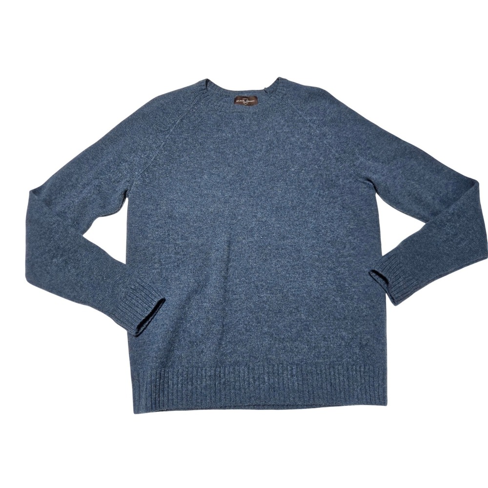 Black Brown 1826 Mens‎ Blue Crew Neck Sweater Men's Medium Lambswool